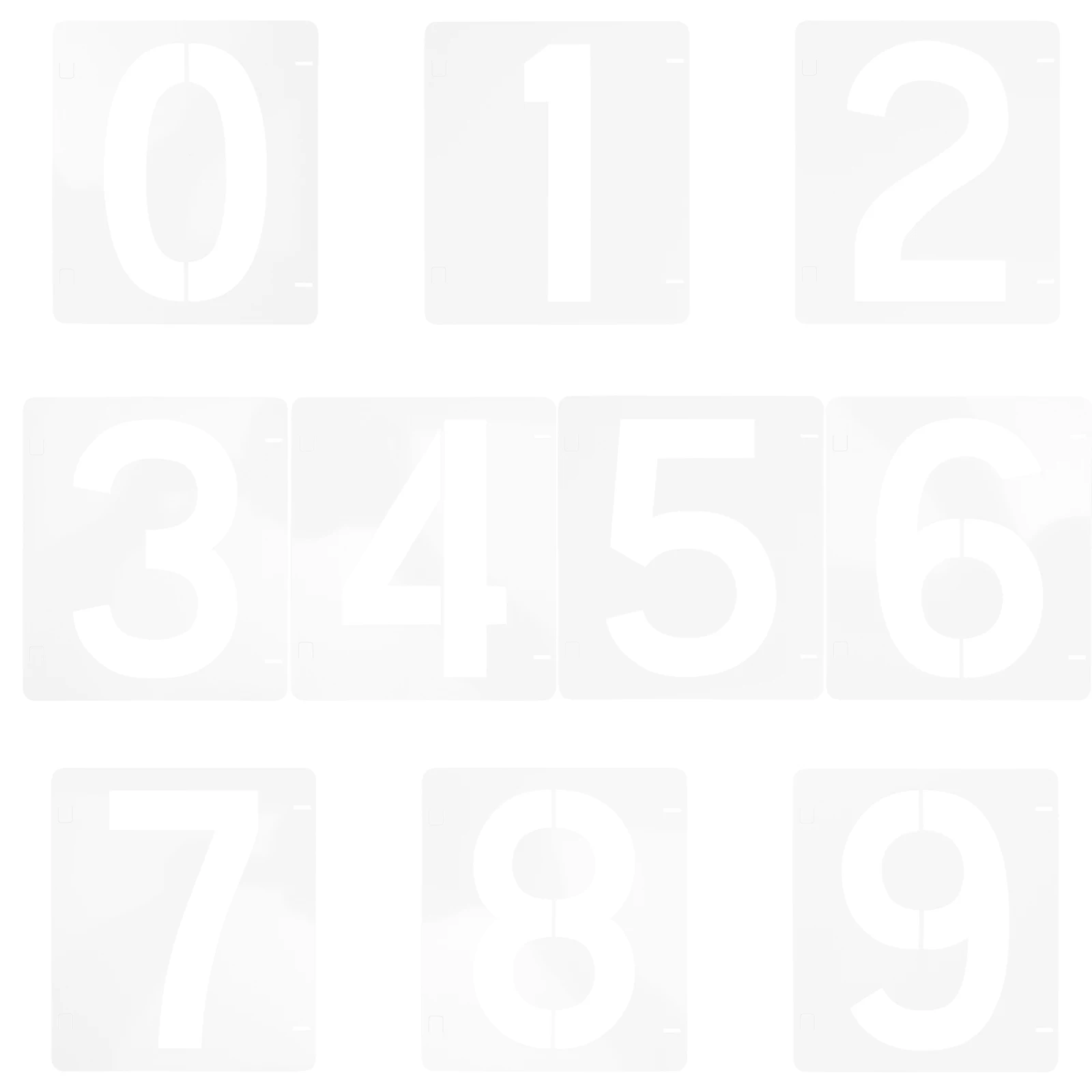 

10pcs Letter Number Stencils Reusable Address For Door Signs Wood Cement Wall Art Crafts Decoration Stencils For Painting On