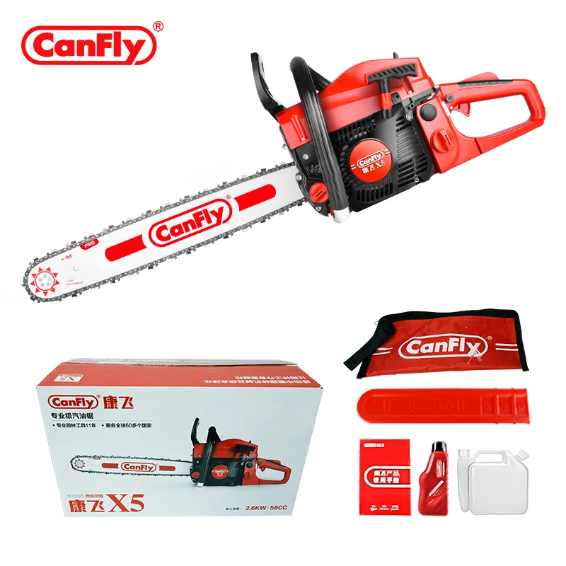 

Canfly X5 Professional Power Chainsaw For Wood Cutting Garden Tool Petrol Chain Saw