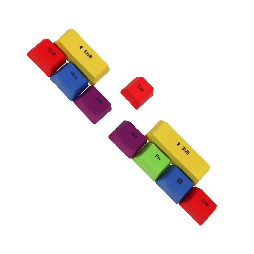 

1Set Colorful Keycap Personalized Keyboard Decor High Quality Wear Resistant Easy Install Unisex Design Mechanical Keyboard