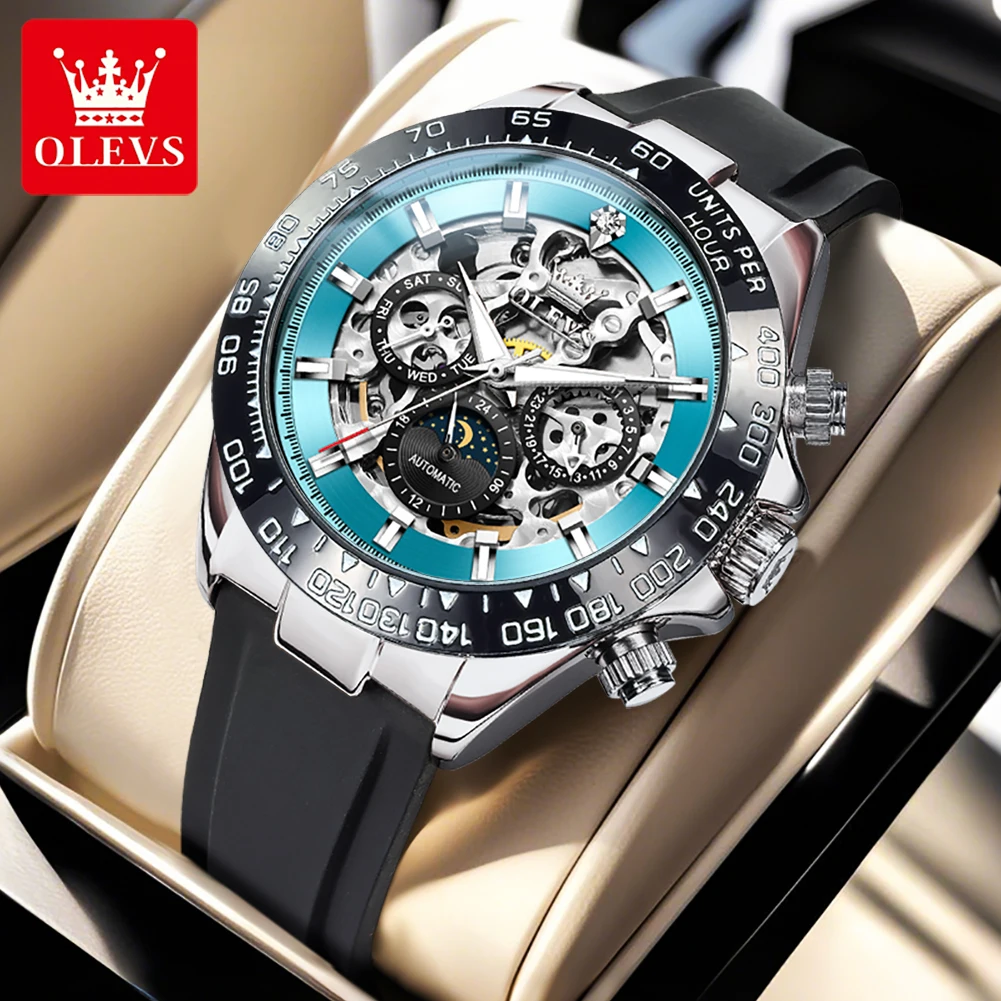 OLEVS Skeleton Mechanical Mens - огляд і ціна Automatic Watch Winder