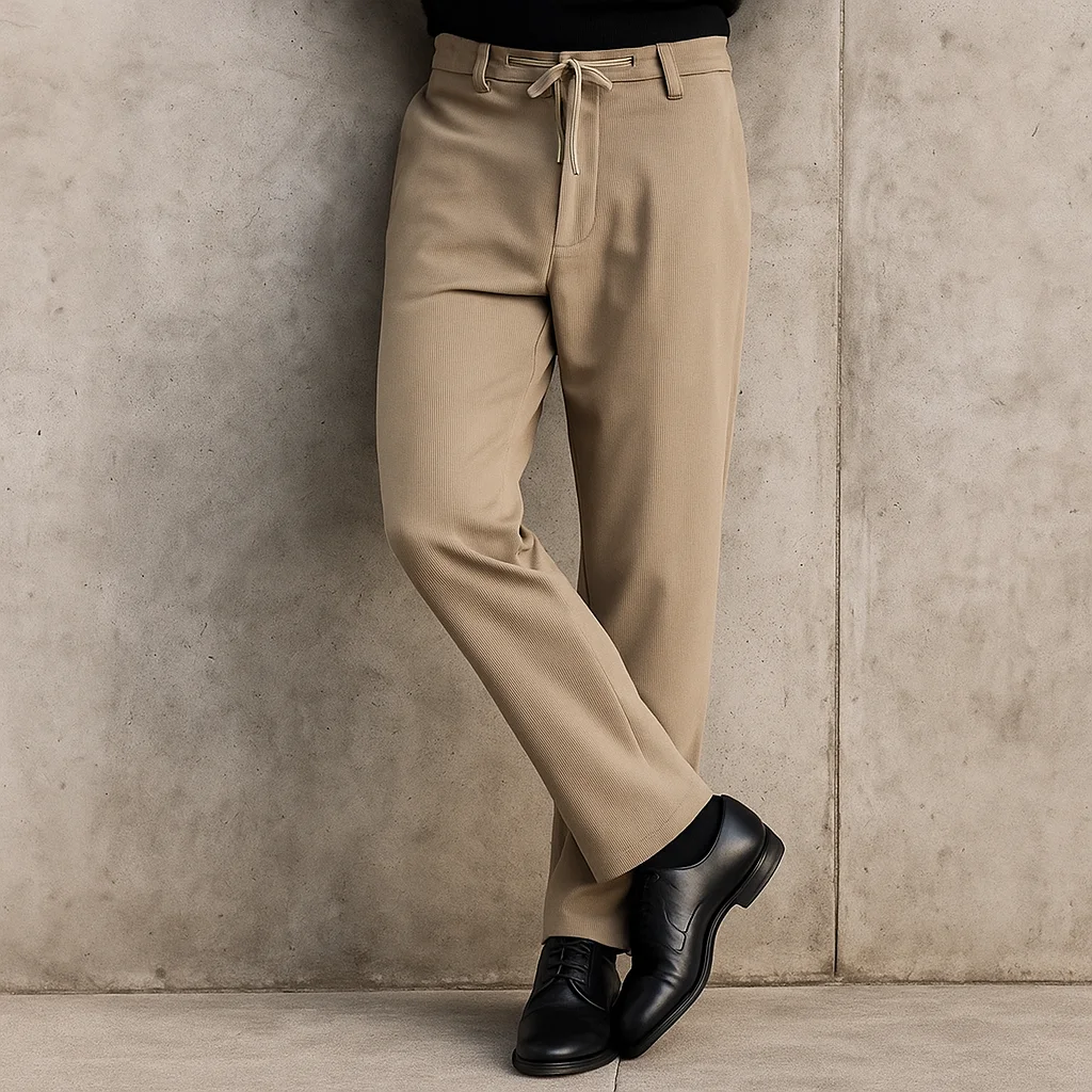 

2025 мужские утолщенные ветрозащитные однотонные брюки, тяжелые, теплые повседневные уличные брюки с эластичной резинкой на талии для холодной погоды для мужчин