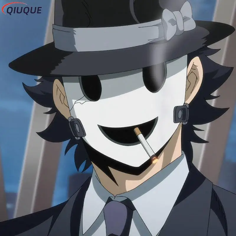 Japanese Anime Tenkuu Shinpan Cosplay Mask High-Rise Invasion PVC Resin White Masks High Rise Invasion Cosplay Masks Props