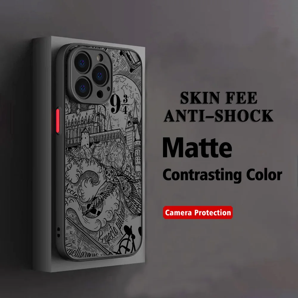 HOT Art Potters Wand Harries Phone Case For iPhone 17e 17 16e 16 15 14 13 12 11 Mini Pro Air  Max X XR XSMax Plus Matte Clear view 3