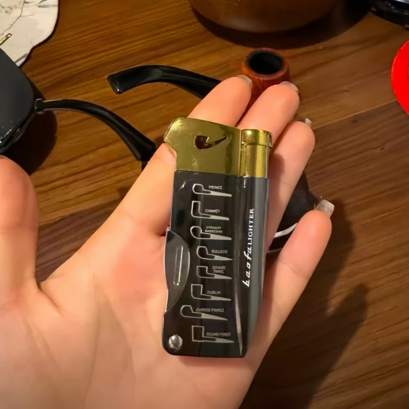 

Jet Lighter with Tool Tube Outdoor Multifunctional Gas Lighter Compact Cigar and Cigarette Accessories Men's Gift