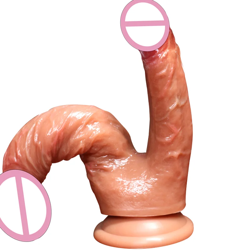 Double Big Realistic Dildo Adult Sex Toys penis for Women Device with Anal Vaginal Stimulation Penile Sucker perfume dildos