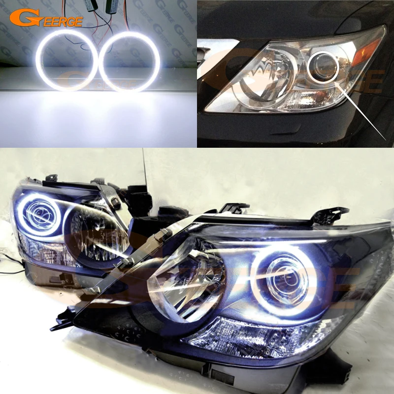 

For Lexus LX 570 LX570 2007 2008 2009 2010 2011 Excellent Ultra Bright COB Led Angel Eyes Kit Halo Rings Day Light