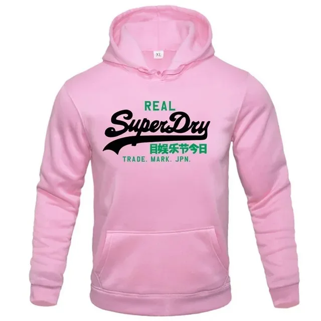 Fashionable Hoodies New Mens Hoodies Street Style Superdry Letter Print Sweatshirt Autumn Oversized Cotton Casual Sport Hooded