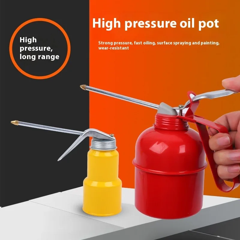 Tanque de aceite lubricación de Metal bomba de alta presión pistolas de grasa motocicleta coche aceite olla botella herramienta de reparación de automóviles 200ml 250ml 300ml 500ml