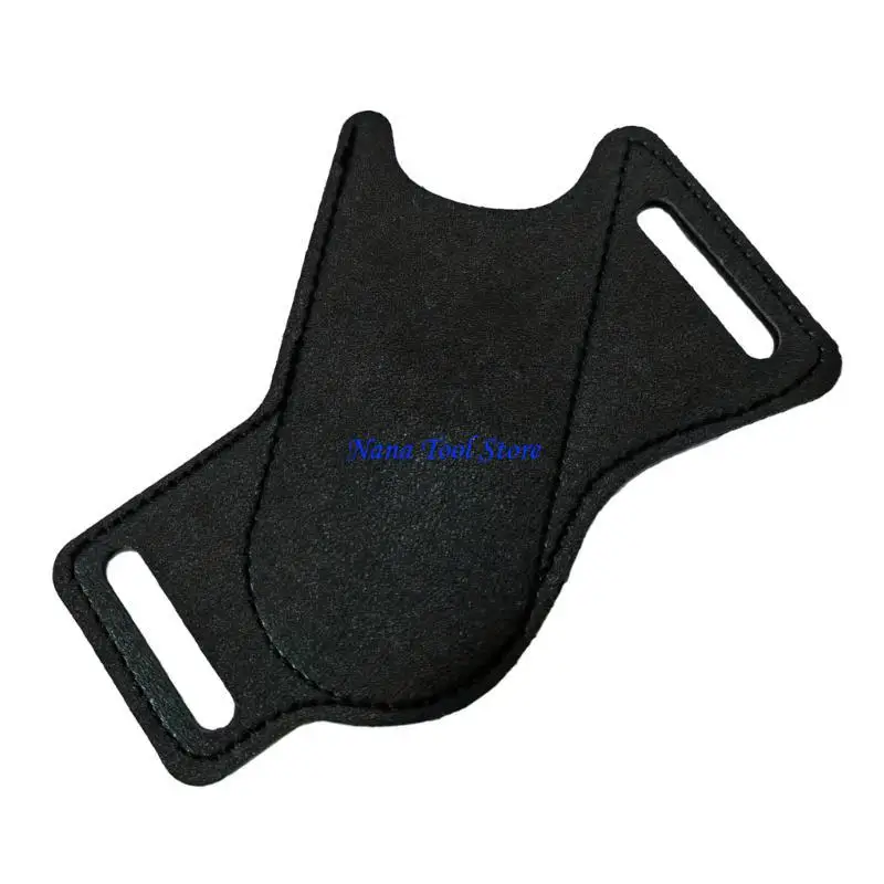 31GJ Outdoor Folding Cutter Belt PU Leather Belt Bag Cutter Sheath Case for Convenient Carrying and Quick Retrieval