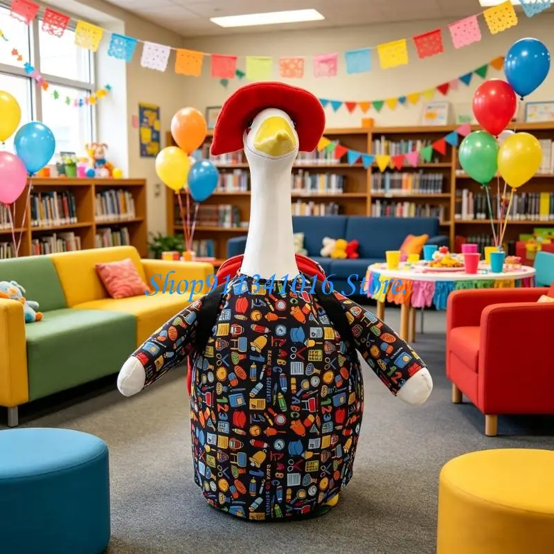  Back To School Themed Outfit For Pet Geese Complete With Cap And Gown for Statue