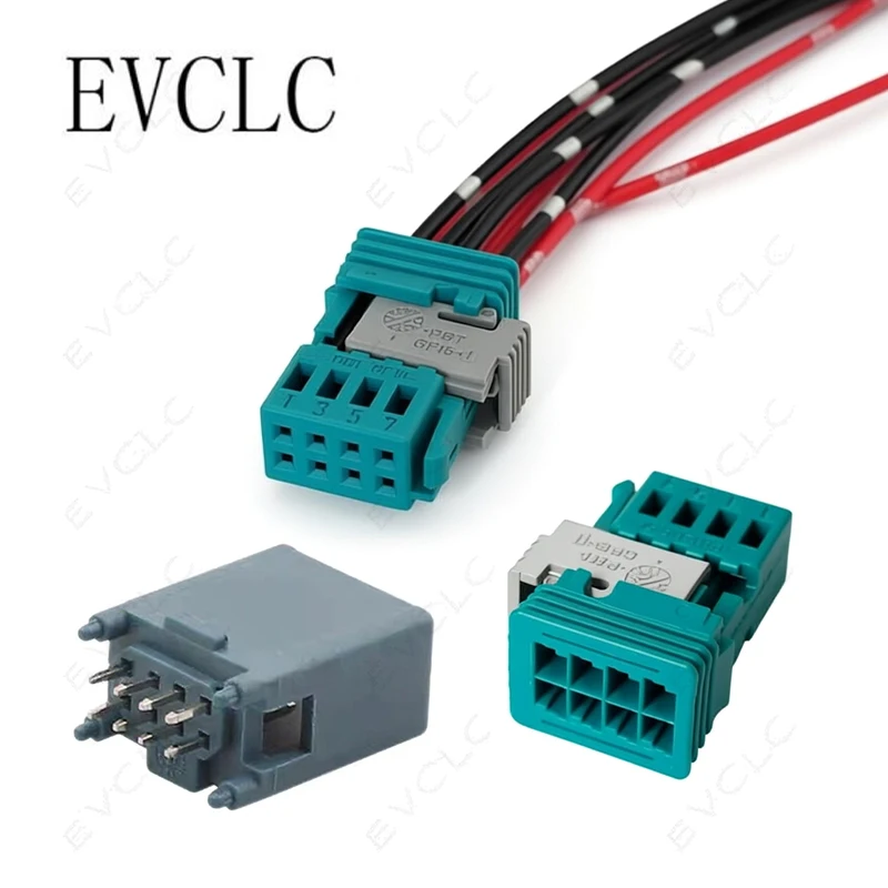 1 Set 8-Pin Car Wiring Harness Connector 9-965382-2 for Reversing Image Steering Gear Sensor Mirror Folding Control Plug
