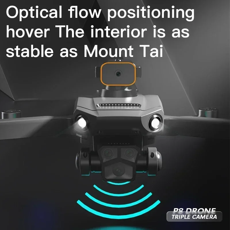 For Xiaomi P8 Pro Drone Professional Obstacle Avoidance 8K Dual Camera 5G Brushless Motor Foldable Quadcopter Remote Control Toy