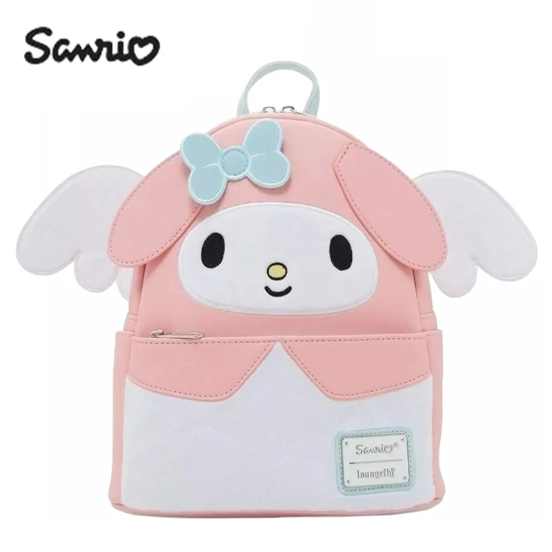 Loungefly Sanrio My Melody Kuromi Cosplay Angel Mini Backpack Lilo and Stitch Story Time Duckies Strap Ulder Bag