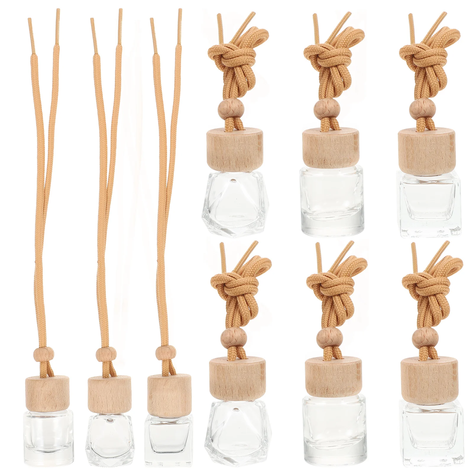 

9 Pcs Aromatherapy Bottle Delicate Fragrance Diffuser Perfume Car Accessories Daily Supplies Scent Household