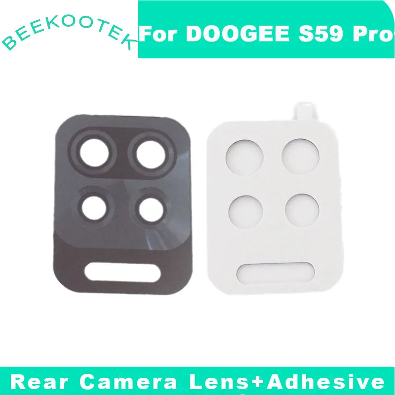 Original Doogee S59 Pro Back Camera Lens Rear Camera Lens Glass Cover With Adhesive Replacement Accessories For Doogee S59Pro