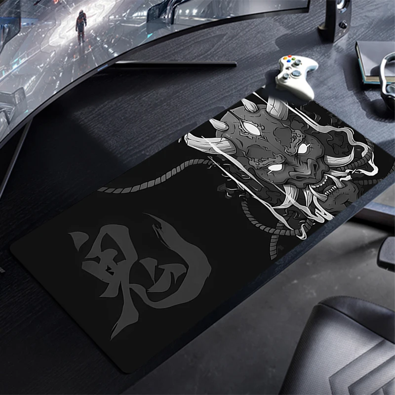 Large Mouse Pad Japanese Samurai Gamer Keyboard Mousepad Pc Computer Desk Mat Gaming Pad Mouse Mats For CS GO LOL 900x400
