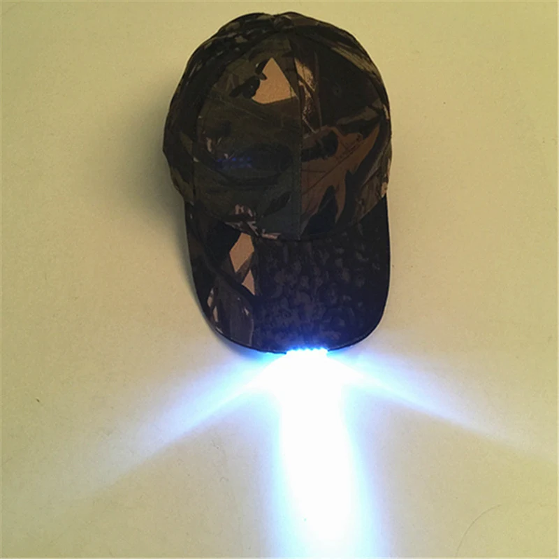 Bright Glow In Dark Reading Fishing Jogging Light Up LED Sport Hat Baseball Caps Luminous Holiday Hat For Unisex FS99