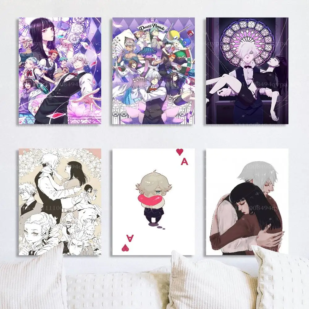 D-Death Parade DP Decim Posters For Boys&Girls Bedroom Decor Wall Canvas Art Print Gift Poster Unframed Collage