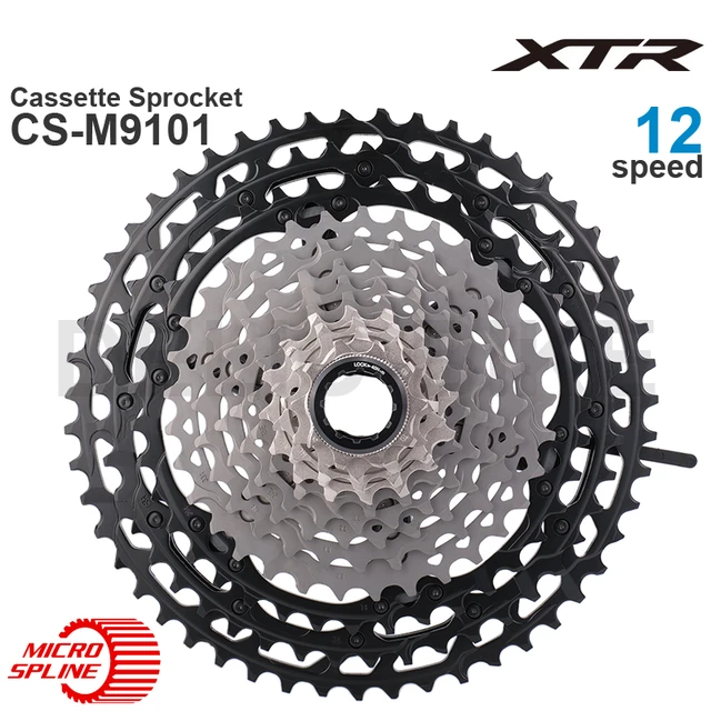 Shimano xtr 12スピードカセットスプロケットCS-M9100 CS-M9101 10-51tオリジナルパーツ - AliExpress