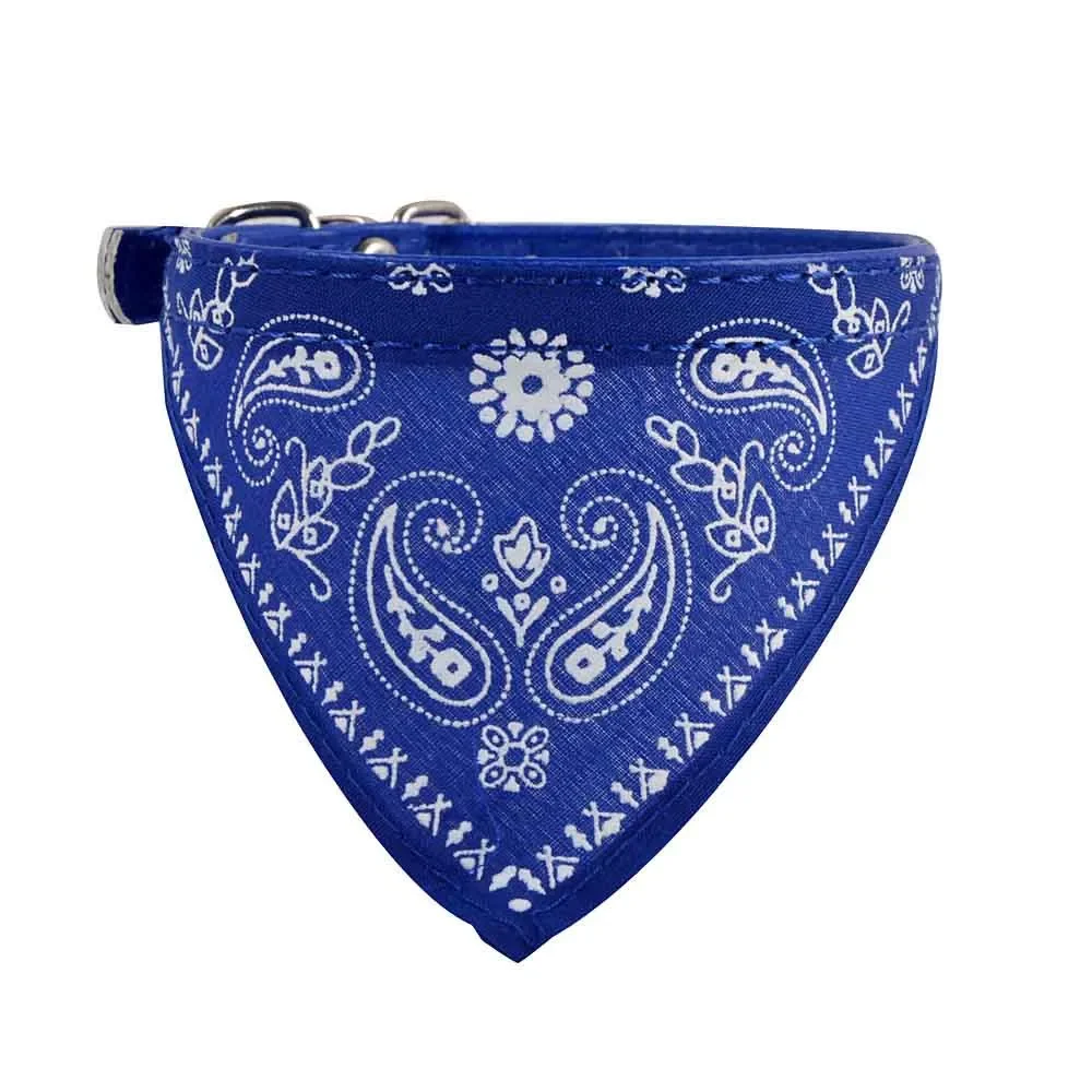 Neckerchief Puppy Adjustable Pet Dog Cat Neck Bandana Collar Scarf Accessories For Cats & Small Dogs Black Red Blue Pink Purple