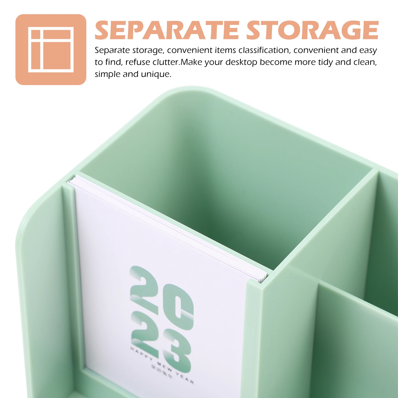 

Calendar Holder Storage Box Standing Desk Blocks Sundries Large Plastic Desktop