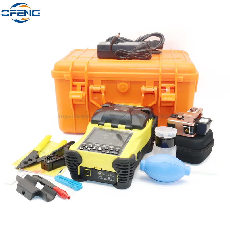 

Fully Automatic Mini Optic Fiber Fusion Welding Machine Splicer Splicing AUA-15F A-15F SKL-15 26s heating 9s splicing customized