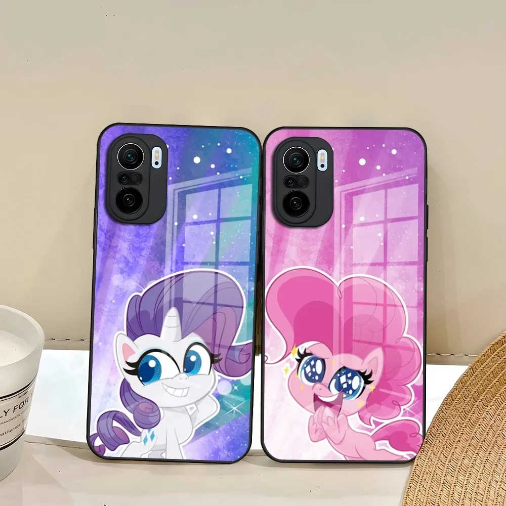 My L-LittleS P-PonyS Phone Case For Xiaomi Redmi Note 13 10 10T 11i 11T 11 9 8 11S Poco M4 F3 X3 Pro Glass Design Back Cover