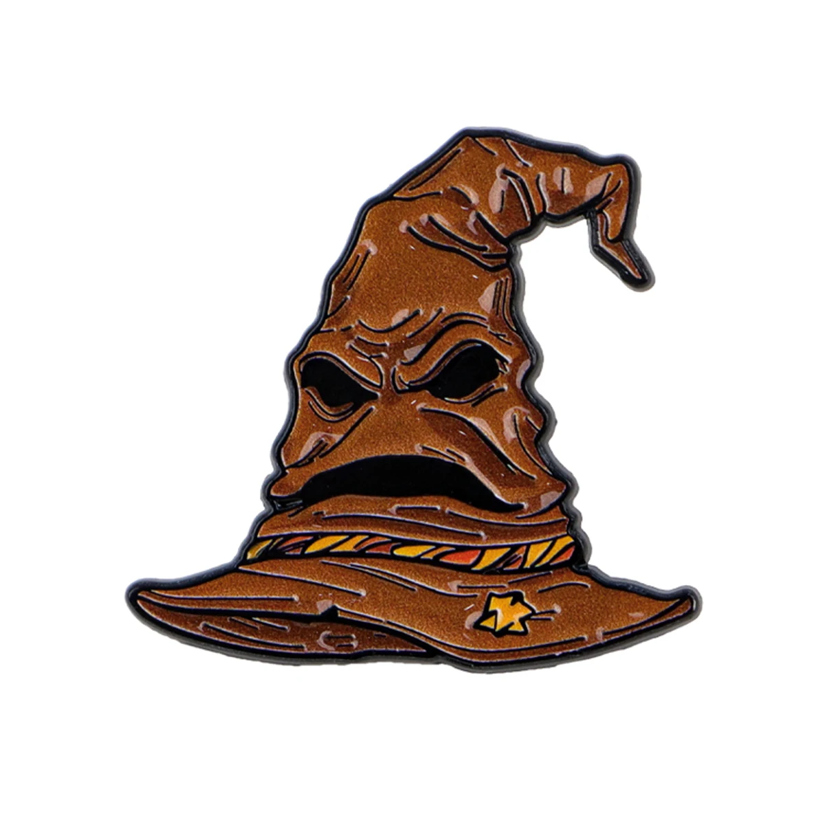 Filmhut-Emaille-Pin, Cartoon-Hexenhut-Brosche, Anstecknadel für Rucksäcke, Taschen, Schmuck, Kleidung, Dekoration, Fan-Geschenk – Detail 2