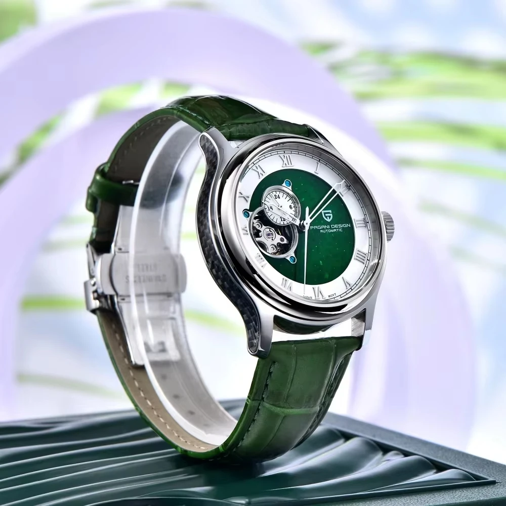 2024New Pagani Design Fashion Tourbillon Automatic Mechanical Men NH39 Watch Stainless Steel Sapphire Waterproof reloj hombre