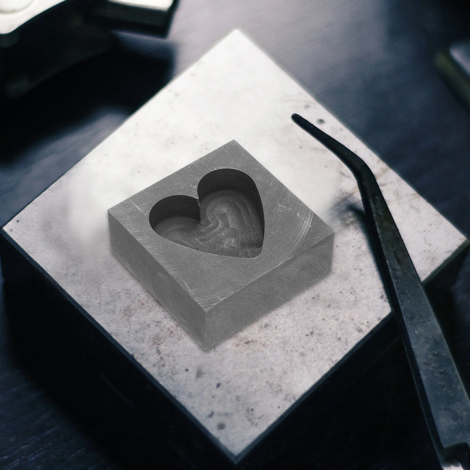 Gold and Silver Graphite Mold Heart Shape Jewelry Melting Supply Graphite Mold ingot molds melting gold mold