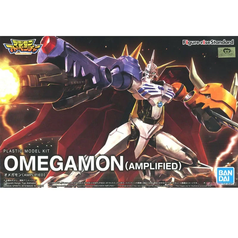 BANDAI DIGIMON ADVENTURE Assembling Model Digital Monster OMEGAMON 20cm Anime Action Figures Model Kit Christmas Toy