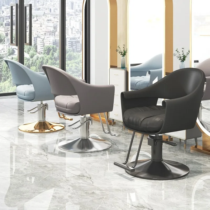 Manufacturer wholesale hairdressing chair lift rotating fashion hair cutting seat perm and dyeing chair hair salon special barbe