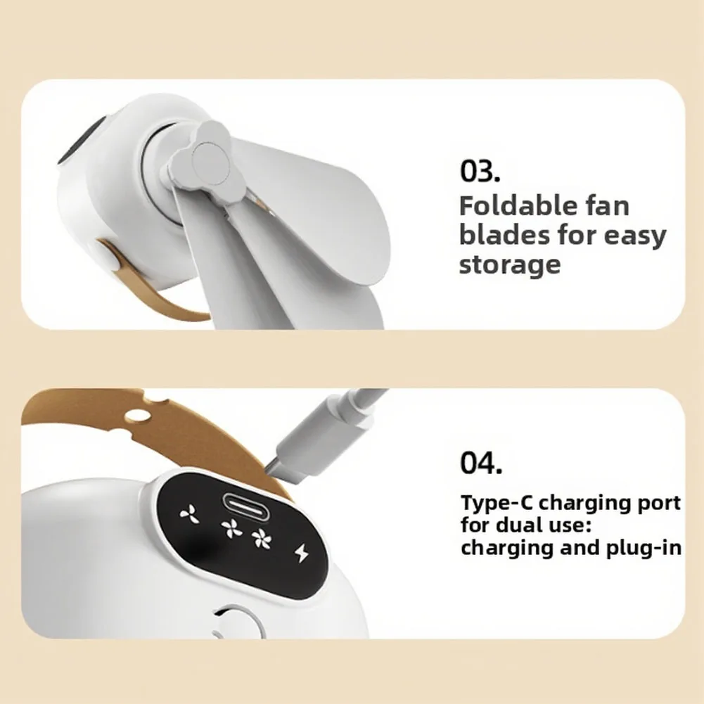 USB Rechargeable Ceiling Fan with Wireless Remote for RV Tent For Camping 5V 2A Input 3 Speed Settings Ambient Light Function
