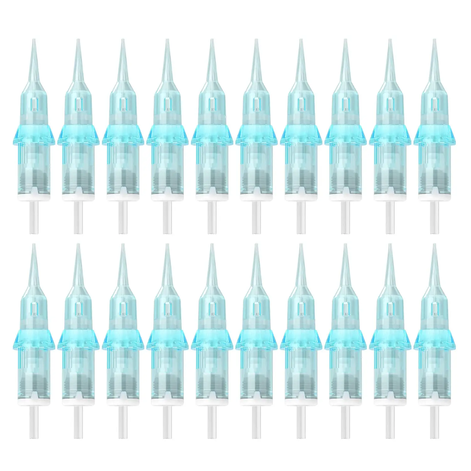 

Tattoo Cartridge Needles 0.25mm Round Liner, 20PCS with Membrane for Permanent Makeup and Eyebrow