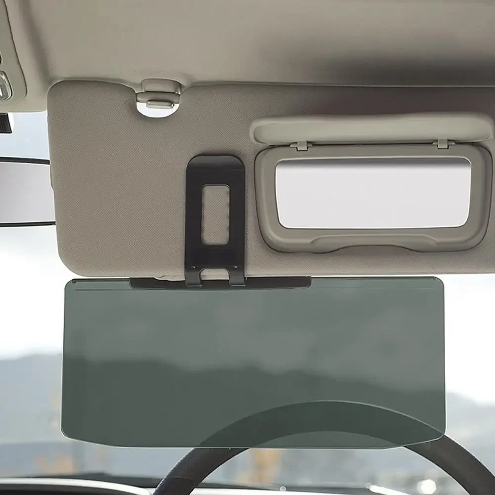 Car Sun Visor Anti Dazzle Shading Mirror Auto Anti-Glare Clip-on Shield Sunshades Driving Mirror Clear View