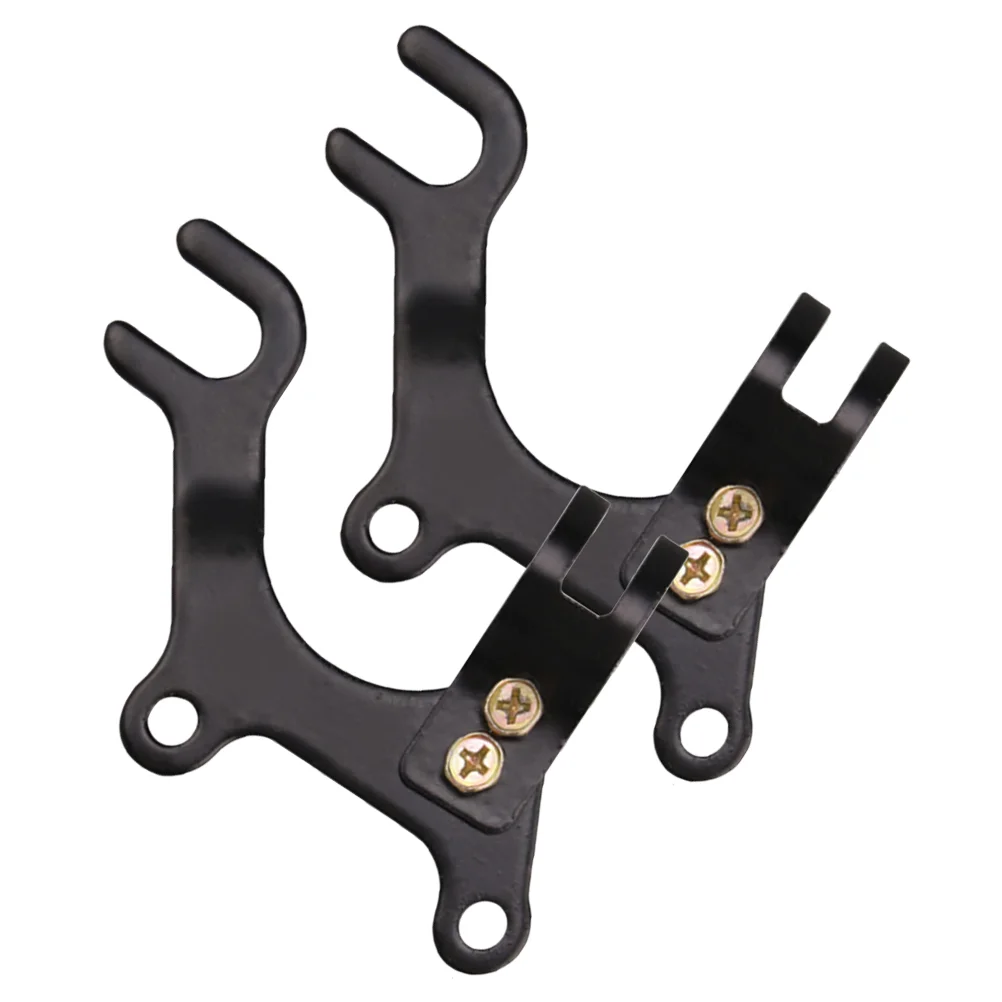 2 Pcs Disc Brake Modification Bracket Bike for Adapter Archery Carbon Steel Frame Modified Pieces