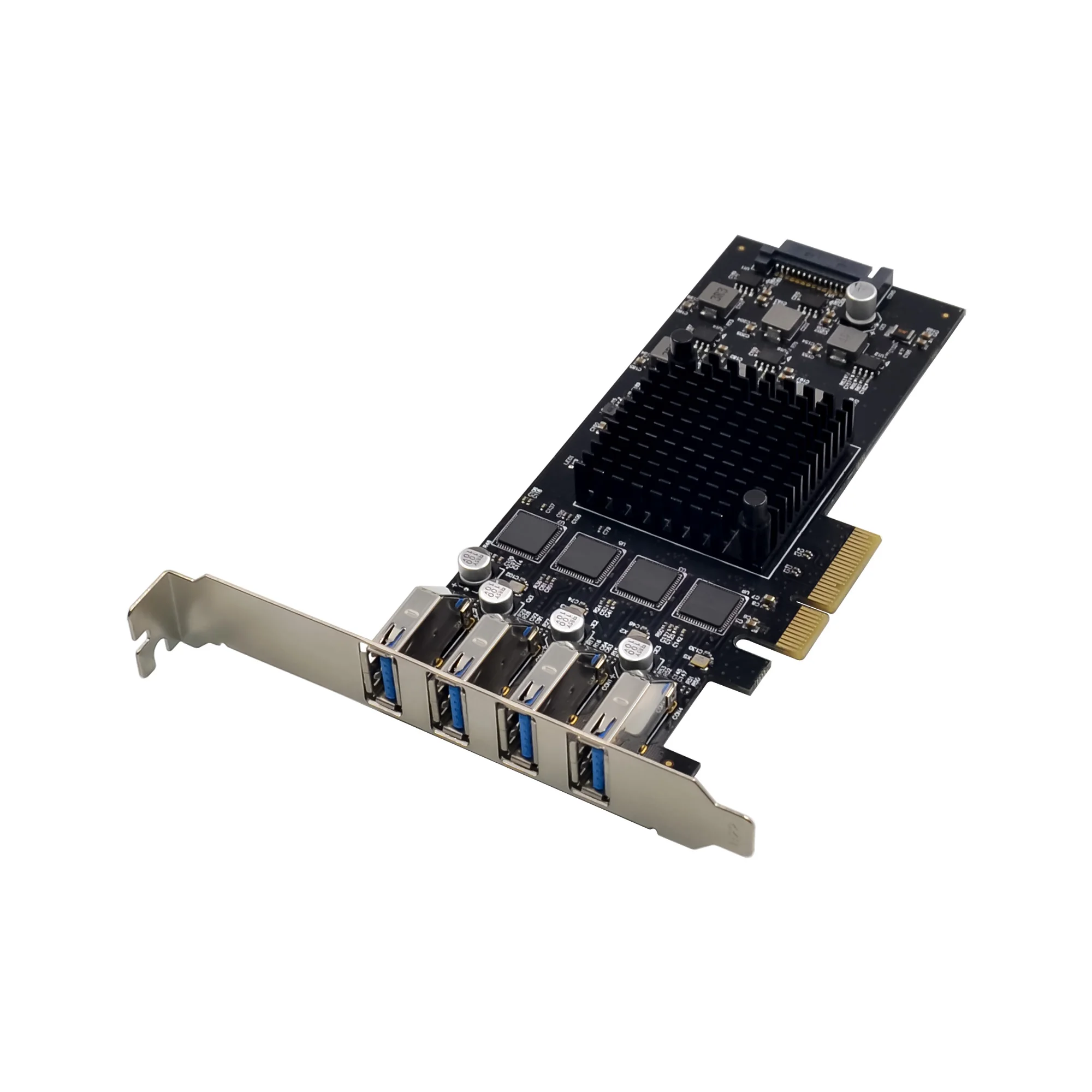 SUNWEIT ST686  PCIe X4 ASM3042 4CH USB3.2 5Gbps Extended Card