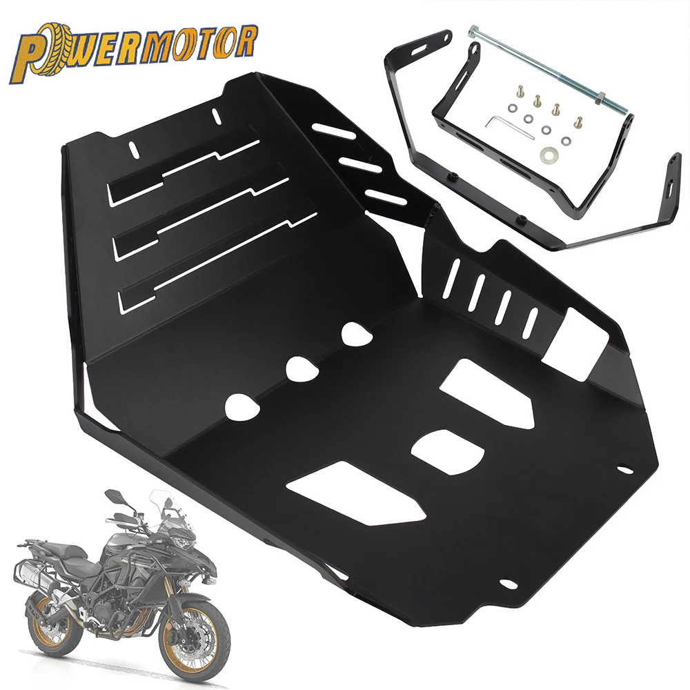 اكسسوارات الدراجات النارية غطاء للحماية المحرك الهيكل تحت الحرس لوحة التزلج حامي ل Benelli TRK502 TRK502X TRK 502X 502