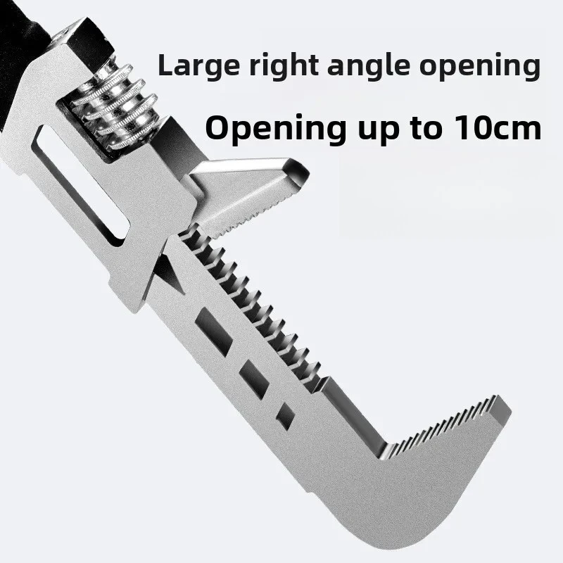 

Universal Adjustable Wrench for Sink and Bathroom Pipe Large Opening 360 Degree No Dead Corner Universal Multifunctional Tool