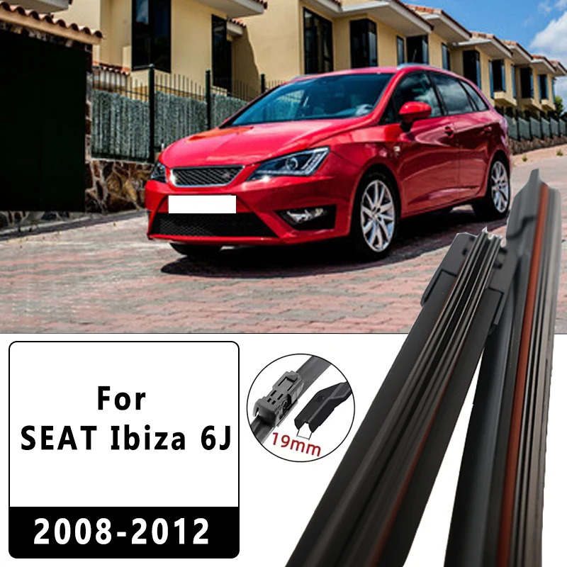 

Car Front Windscreen Wiper Blades Brushes Windshield Window Cutter Accessories 2PCS for SEAT Ibiza 6J 2008-2012 24"+16"