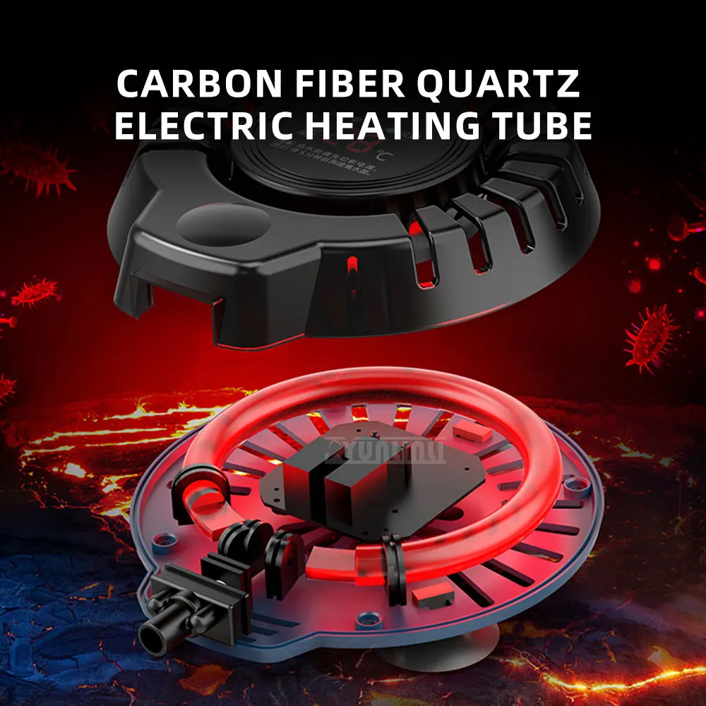 Heater Carbon Fiber Inverter Heater for Fish Tanks Infrared Automatic Constant-Temperature for Aquariums Digital Display