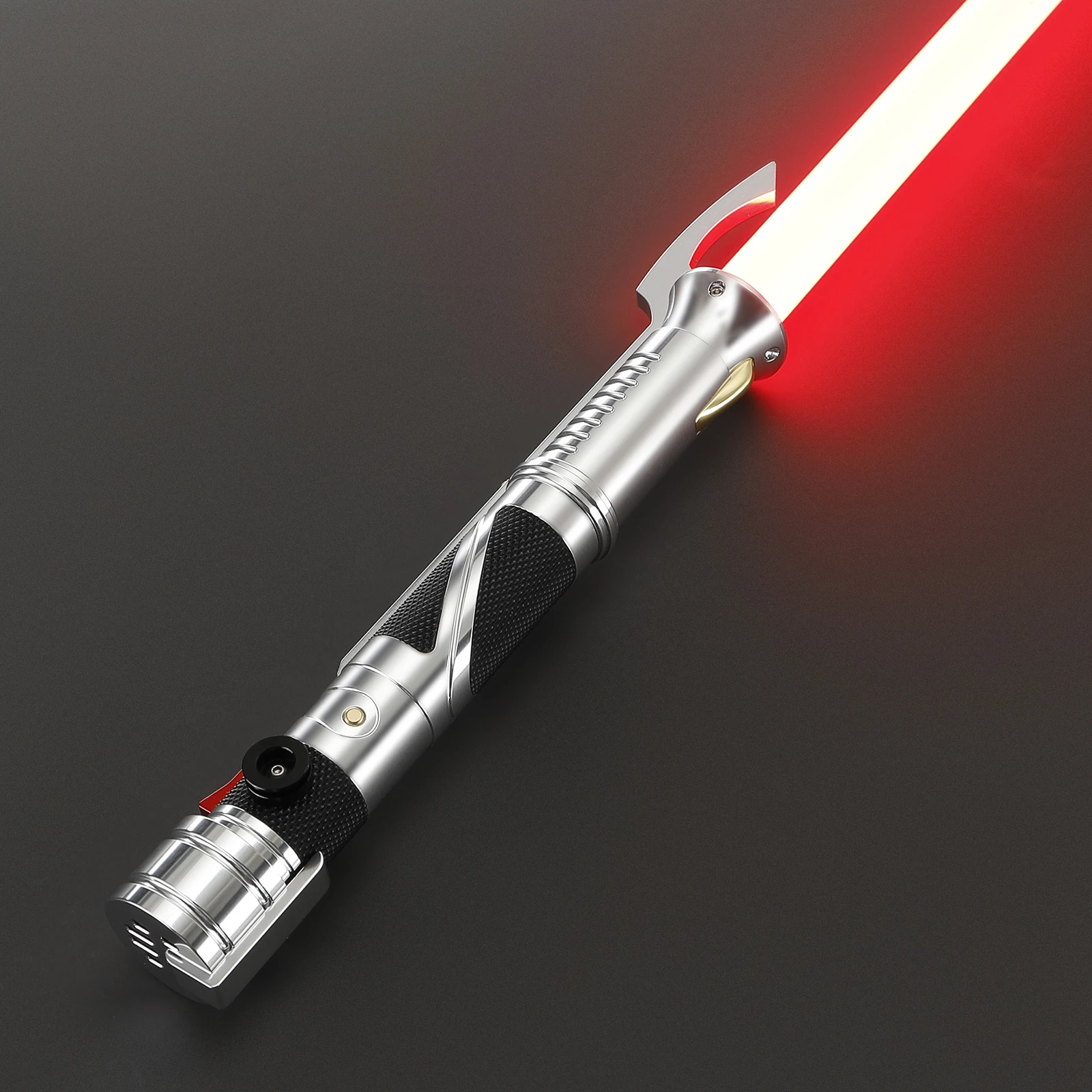 JS SABER Simplified Ver Count Dooku Lightsaber, Metal Hilt, Smooth Swing, Flash on Impact, Heavy Dueling Lightsaber, Cosplay Toy