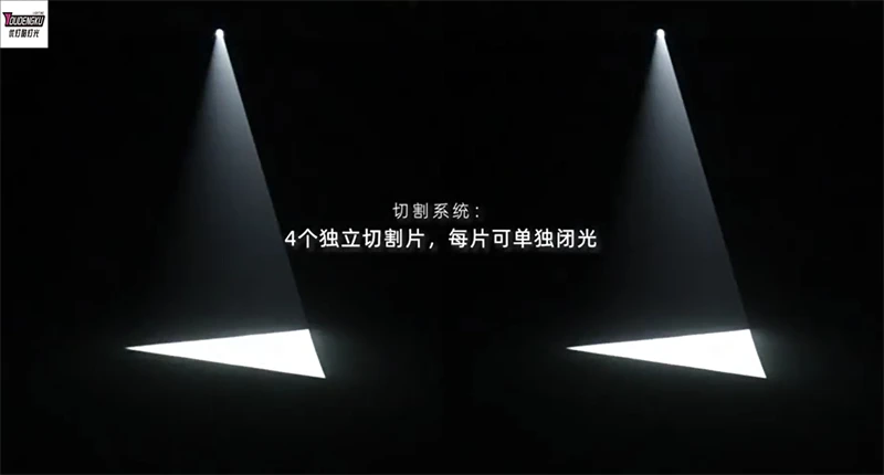 4 قطع مصابيح LED عالية الطاقة 1000 وات بنمط قطع الرأس المتحرك