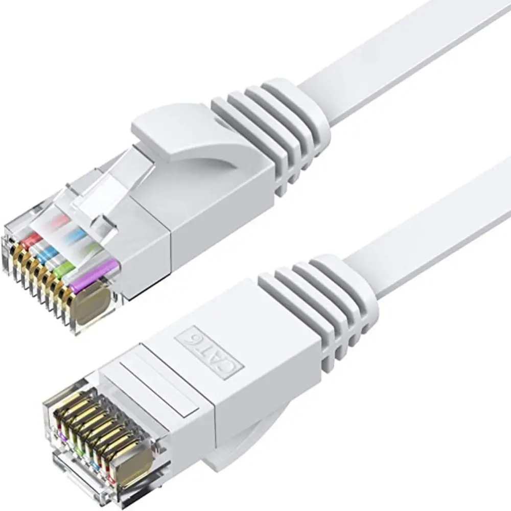 Compatible Patch Cord Ethernet Cable Cat 6 Anti-interference Flat Cable Cat6 Internet Cable PVC RJ-45 RJ45 Network Patch Cable
