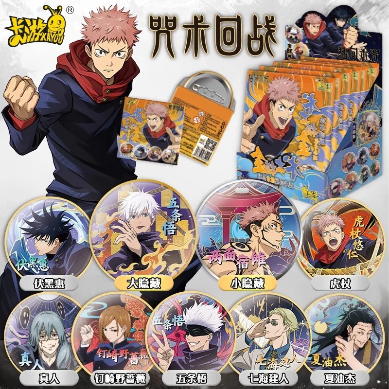 

Kayou Jujutsu Kaisen Card Badge Advanced Chapter Gojo Satoru Fushiguro Megumi Itadori Yuji Warlock Collection Card Toy Gift