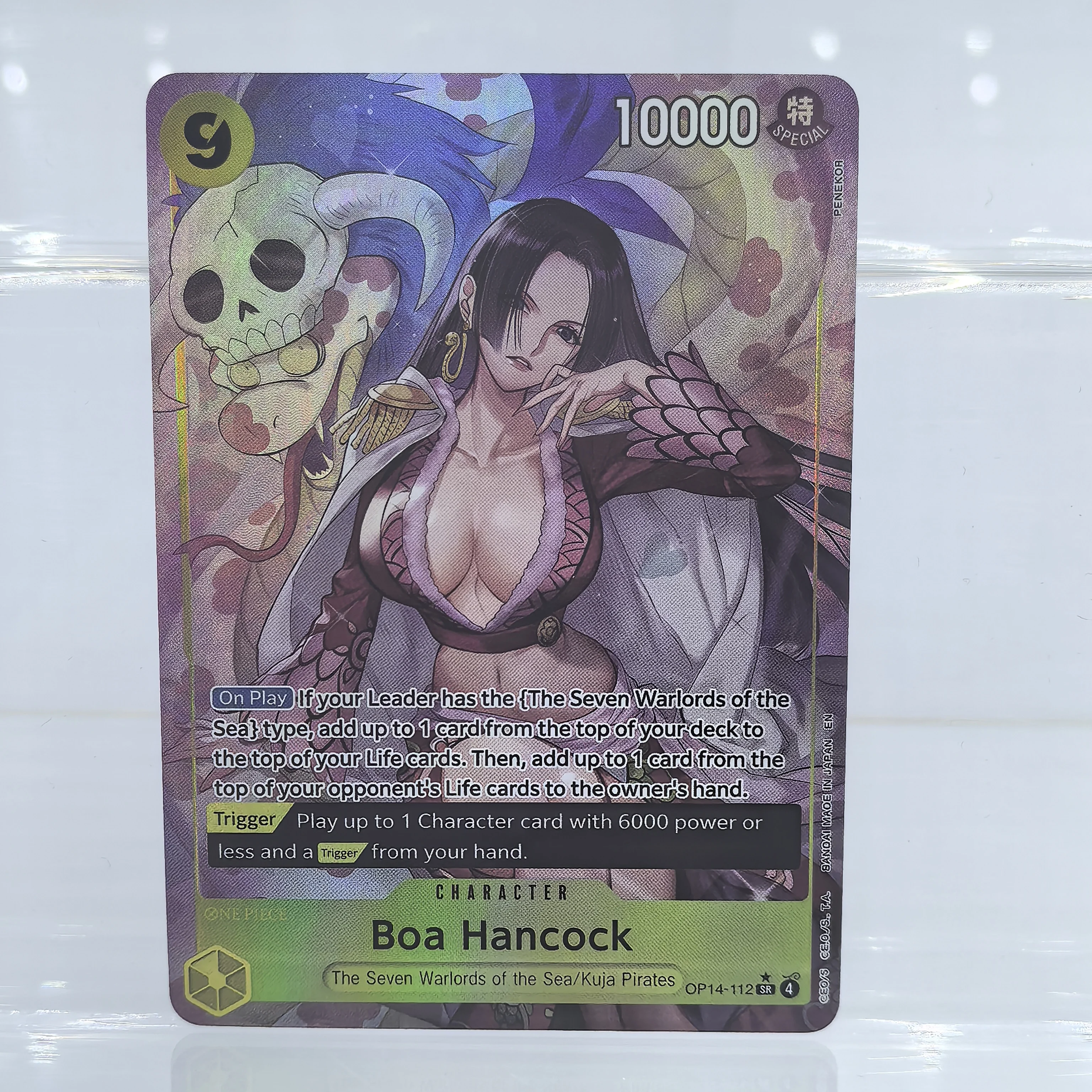 One Piece TCG 2024 8pcs Boa Hancock Mihawk Yamato Textured Holo Foil DIY Rare English Collectible Trading Card NM/M Game Card