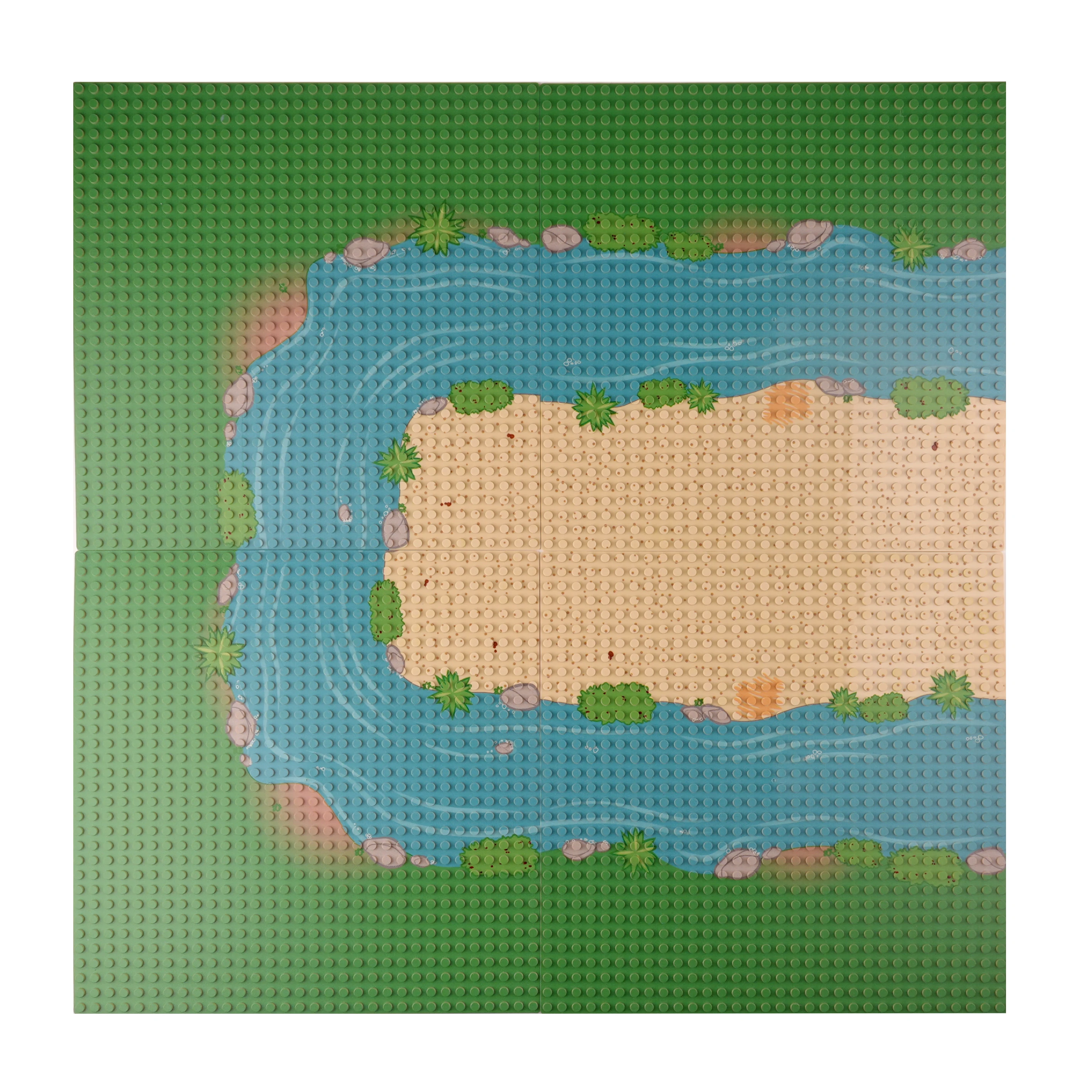 Placa Base de 32x32, bloques de construcción clásicos, zócalo, tablero de montaje resistente DIY, Compatible con ladrillos Legoeds, regalo para niños