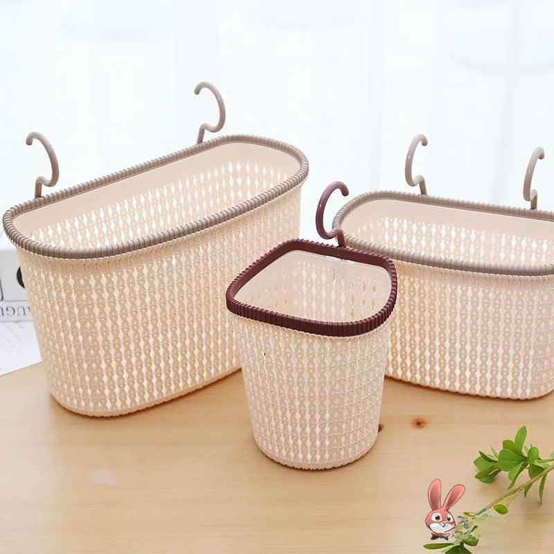 

Корзина для хранения Batoom Kitchen из пластика, органайзер для кровати, бренд ABENIOR, материал PP, с разделителями и открывающейся крышкой