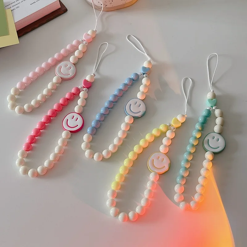 

Модный браслет-цепочка с бусинами 2026 года, шнурок-держатель для телефона, аксессуар для чехла, защита от потери и падения, прочная цепочка для самостоятельной сборки