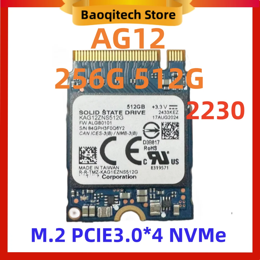 Original Toshiba KIOXIA BG4 BG5 BG6 2230 SSD 128GB-1TB